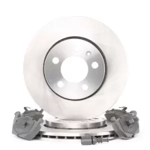 Image of MAPCO Brake disc and pads set VW,AUDI,SKODA 47855 1JE615301,5Z0615301B,6R0615301C