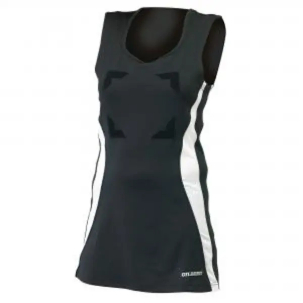 Image of Gilbert Eclipse Netball Dress S8 Blk Wht