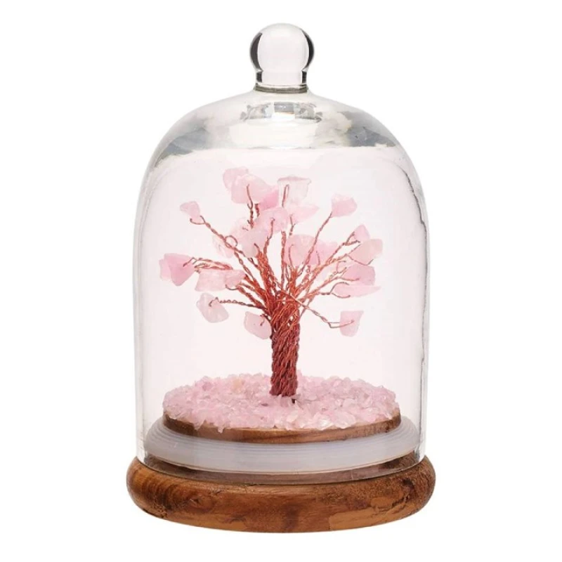 Image of Serenity Gemstone Dome Tree - Rose Quartz Multi unisex