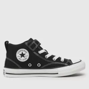 Image of Converse Black & White All Star Malden Street Boys Junior Junior