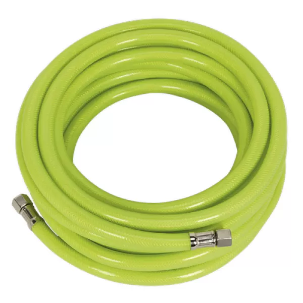 Image of Sealey AHFC10 Air Hose High Visibility 10mtr x Ø8mm with 1/4BSP Unions