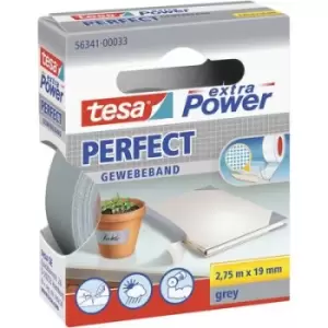 Image of tesa PERFECT 56341-00033-03 Cloth tape tesa extra Power Grey (L x W) 2.75 m x 19mm