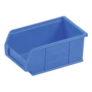 Image of Heavy Duty Polypropylene Small Parts Container W165xD100xH75mm Blue 1 x Pack of 20 Containers