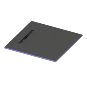 Image of Blue Square Wet Room Shower Tray with End Waste Position 900 x 900mm - Live Your Colour