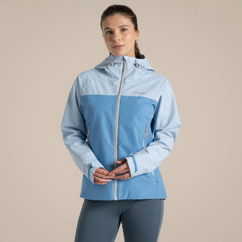 Image of Craghoppers Womens Vanth Waterproof Jacket in Blue Size: 16 Blue Female 16