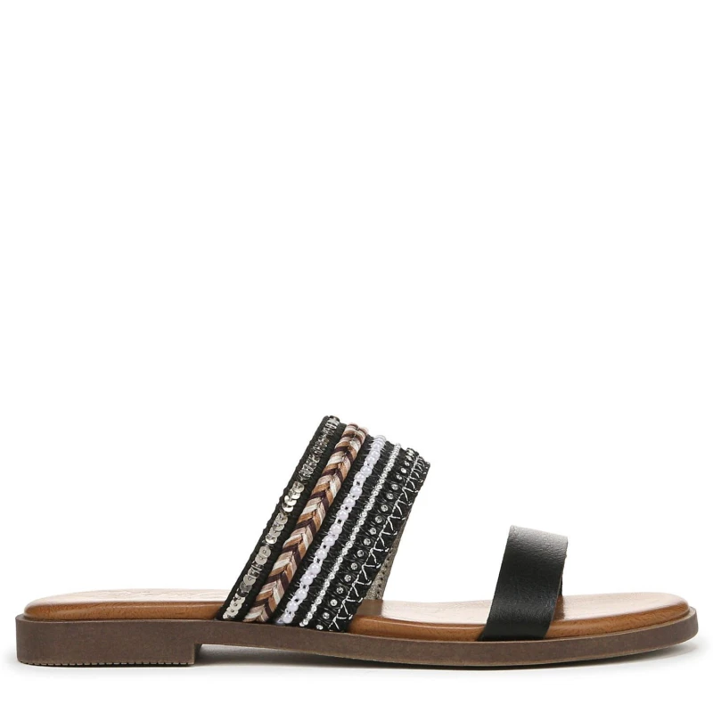 Image of Blowfish Malibu Curtis Embellished Slide Sandals Black female UK 4