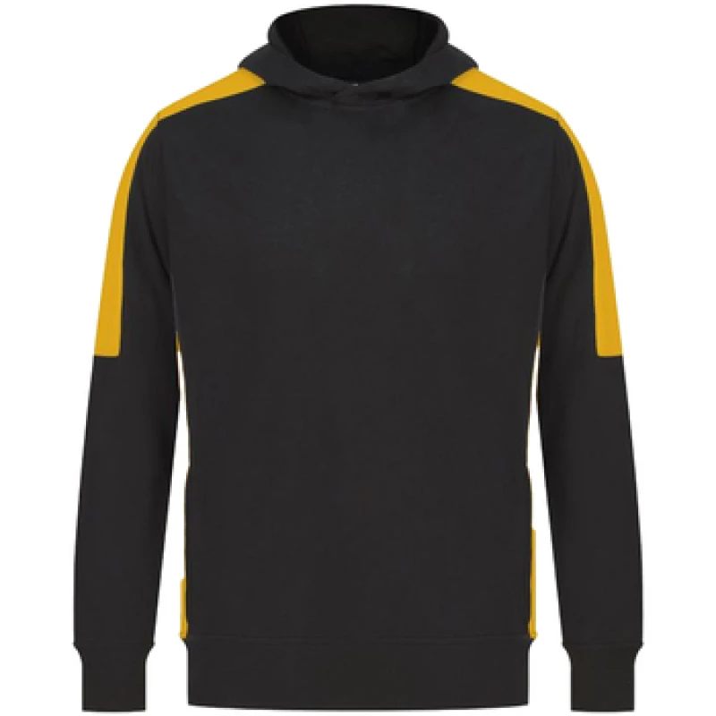 Image of Finden & Hales Mens Team Contrast Panel Hoodie in Black Size: XS Black Male XS