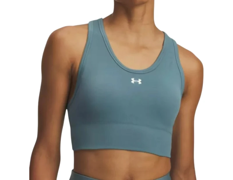 Image of Under Armour Vanish Seamless Mid Sports Bra Women Blue C587 S