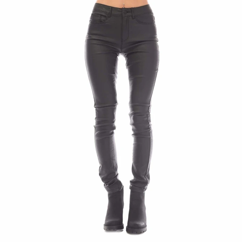 Image of Coated Skinny Trousers