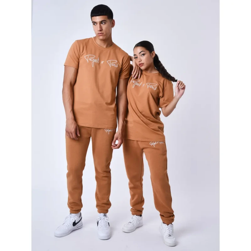 Image of Project X Paris Logo embroidery T-Shirt Project X Paris Basic Orange Male M