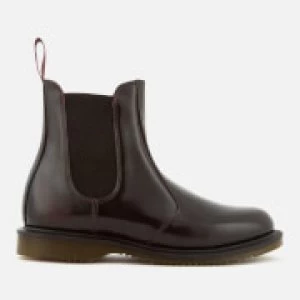 Image of Dr. Martens Womens Flora Arcadia Leather Leather Chelsea Boots - Cherry Red - UK 7