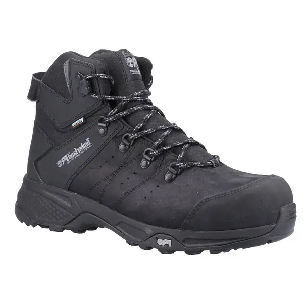 Image of Timberland Trailwind Comp-toe Work Hiker For Men In Black Black, Size 6.5