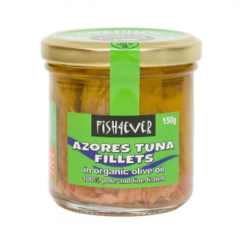 Image of Fish 4 Ever Skipjack Tuna Fillets In Olive Oil - Jar - 150g