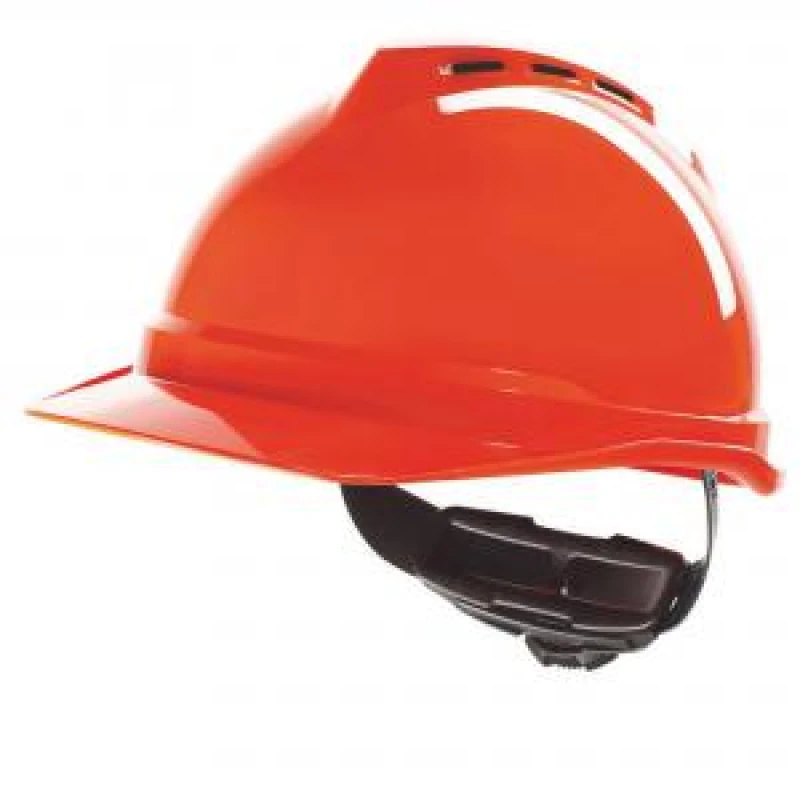 Image of MSA V - Gard 500 Vented Safety Helmet Orange