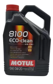 Image of MOTUL Engine oil 8100 ECO-CLEAN 0W-20 Capacity: 5l 110554