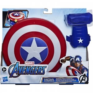 Image of Hasbro Marvel Avengers - Captain America Magnetic Shield and Gauntlet