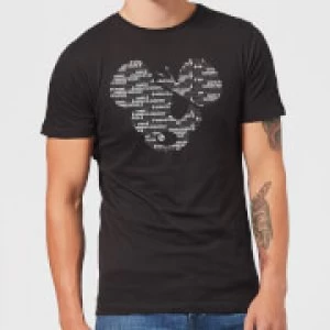Image of Danger Mouse Word Face Mens T-Shirt - Black - S