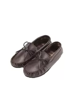 Image of Fabric Lined Moccasins