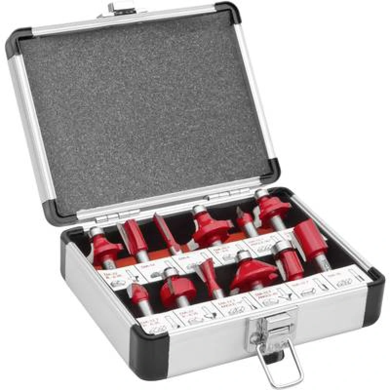 Image of Holzmann Maschinen Holzmann Maschinen OFS12 Milling set Shank diameter 8mm 12 Piece OFS12