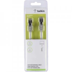 Image of Belkin RJ45 Network cable, patch cable CAT 6 S/FTP 2m Grey incl. detent