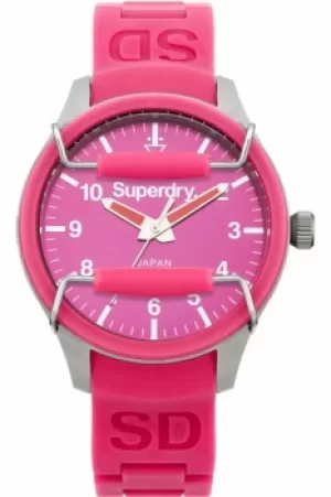 Image of Ladies Superdry Scuba Mirror Watch SYL136R