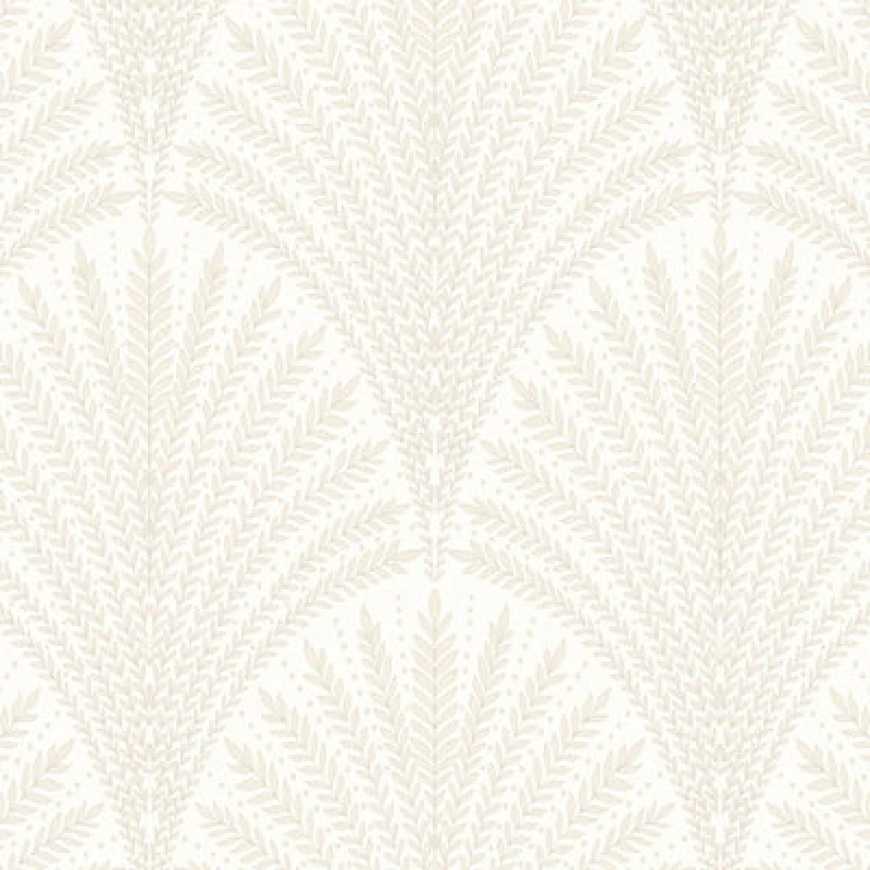 Image of Hoopla Walls Leaf Fan Chalk Wallpaper