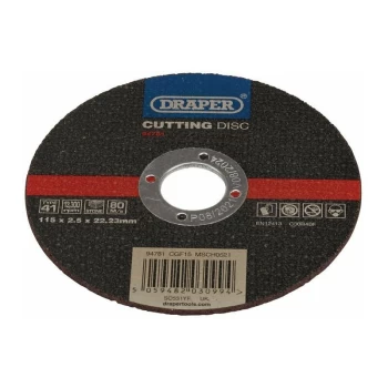 Image of Draper - 94781 Flat Stone Cutting Disc 115 x 2.5 x 22.23mm