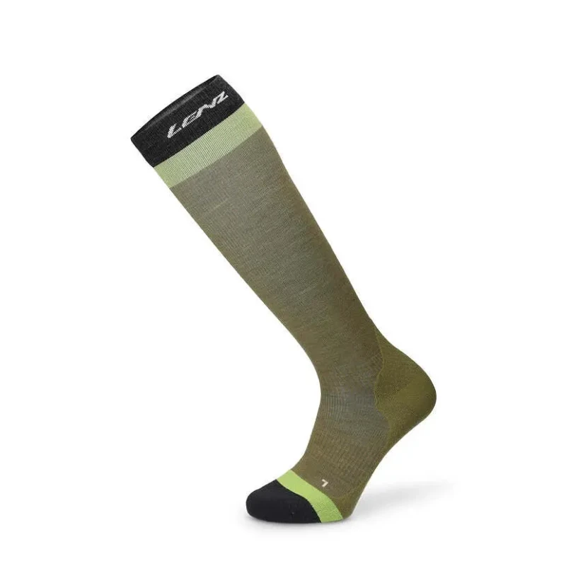Image of Compression socks Lenz Merino 1 Vert Unisex 35/38
