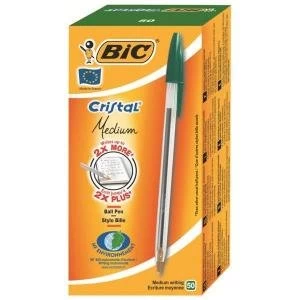 Image of Original Bic Cristal Ballpoint Pen Green 8373629