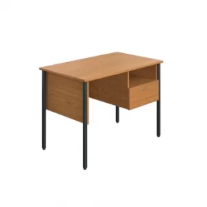 Image of Eco 18 4 Leg Homework Desk Oak 1000 x 500