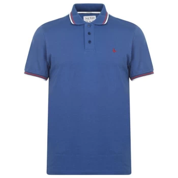 Image of Jack Wills Tipped Polo - Deep Blue
