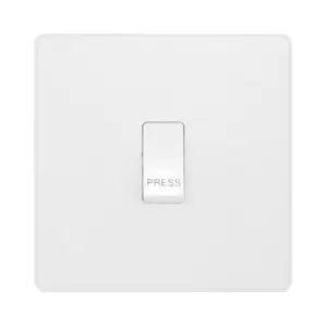 Image of BG Evolve Pearl White Single Press Switch 10A - PCDCL14W