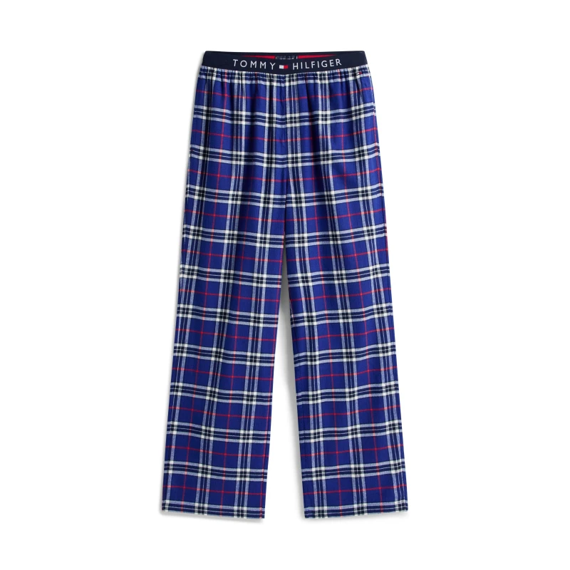 Image of Tommy Hilfiger Mens Essential Flannel Pyjama Trousers Pyjama Trousers S Blue 32757118350