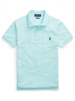 Image of Ralph Lauren Boys Classic Short Sleeve Polo Shirt - Aqua, Size 8 Years, S