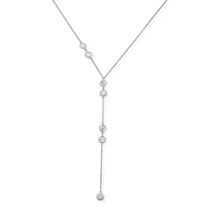 Image of ChloBo SNL839 Women's Positive Vibes Lariat Necklace