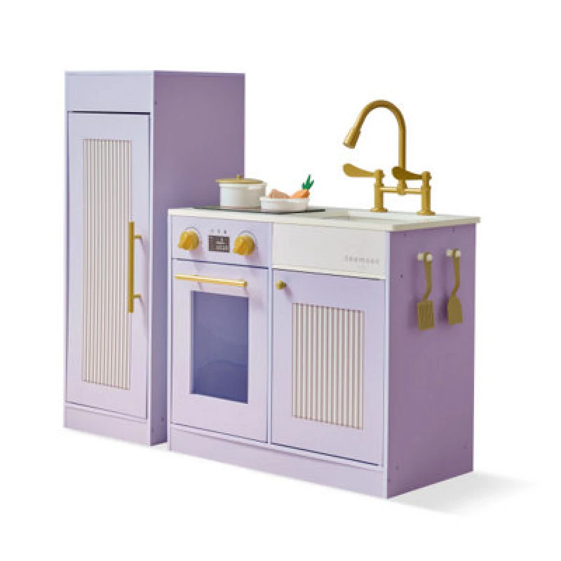 Image of Teamson Kids - Little Chef Chester Sleek Play Kitchen - Purple, Purple T-PK-0032-00A