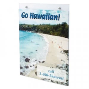 Image of Deflecto Clear Wall Sign Holder A5 Portrait DE471YTCRY