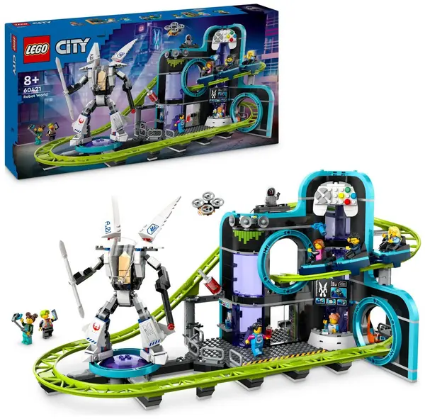 Image of LEGO LEGO City Robot World Roller-Coaster Park Creative Toy 60421