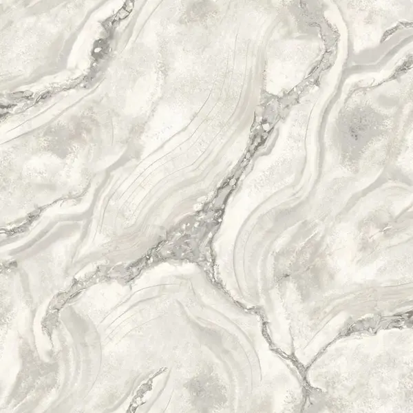 Image of RASCH Rasch - Vasari Palmetto Agate Marble Grey Wallpaper Heavyweight Textured Vinyl WL-529463