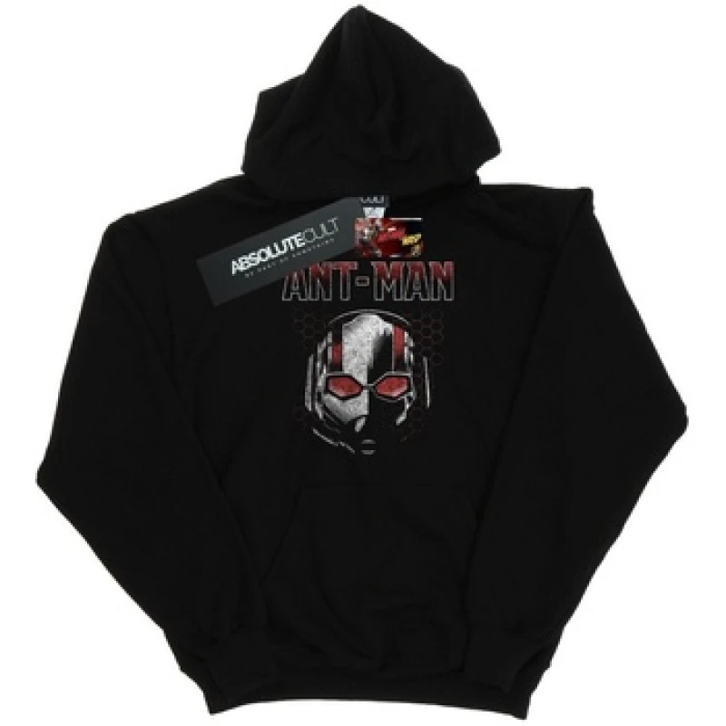 Image of Marvel Ant-Man And The Wasp Scott Mask Hexagon Hoodie Black female