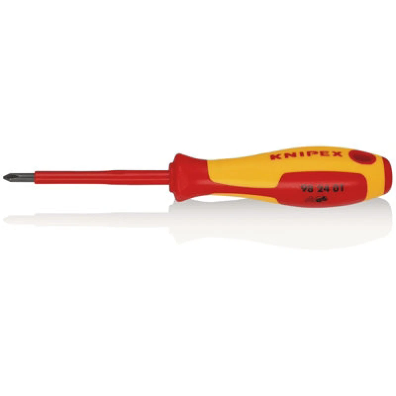 Image of Knipex 98 24 01 Vde Insulated Screwdriver, Ph1 X 80mm 18802