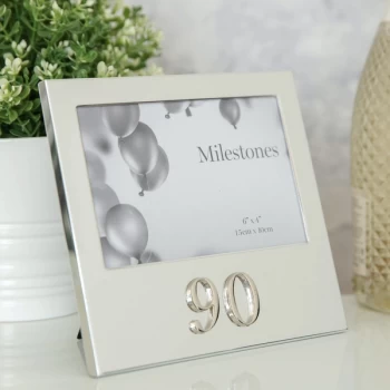 Image of 6" x 4" - Milestones Birthday Frame with 3D Number - 90