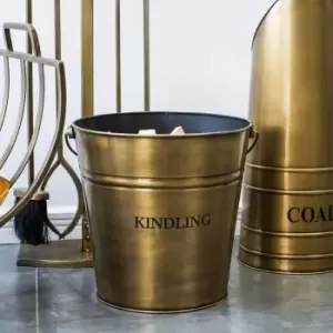 Image of Ivyline Brass Kindling Bucket H30.5Cm