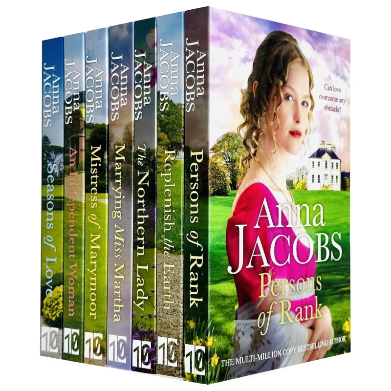Image of Anna Jacobs Collection 7 Book Collection Historical Romance The Northern Lady Through An Independent Woman Anna Jacobs Books