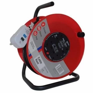 Image of Zexum 50m 4G Socket Extension Reel on Metal Frame With RCD Plug