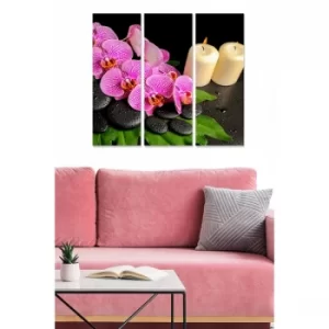 Image of MDF8898089 Multicolor Decorative MDF Painting (3 Pieces)