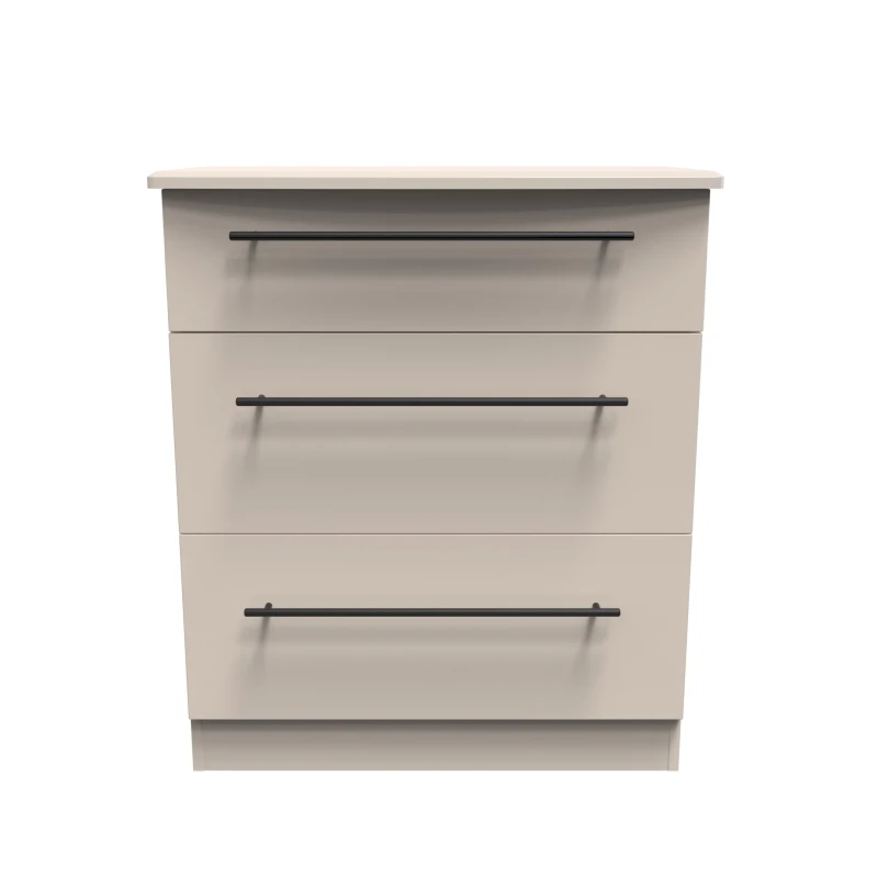 Image of Howard 3 Drawer Deep Chest In Kashmir Matt (Ready Assembled)