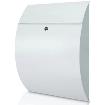 Image of Burg Wachter - BURG-WÄCHTER Letterbox Riviera 835 W Steel White - White