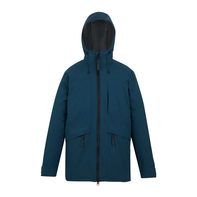 Image of Regatta Mens Balaton Waterproof Breathable Insulated Jacket in Blue Size: Small Blue Male S