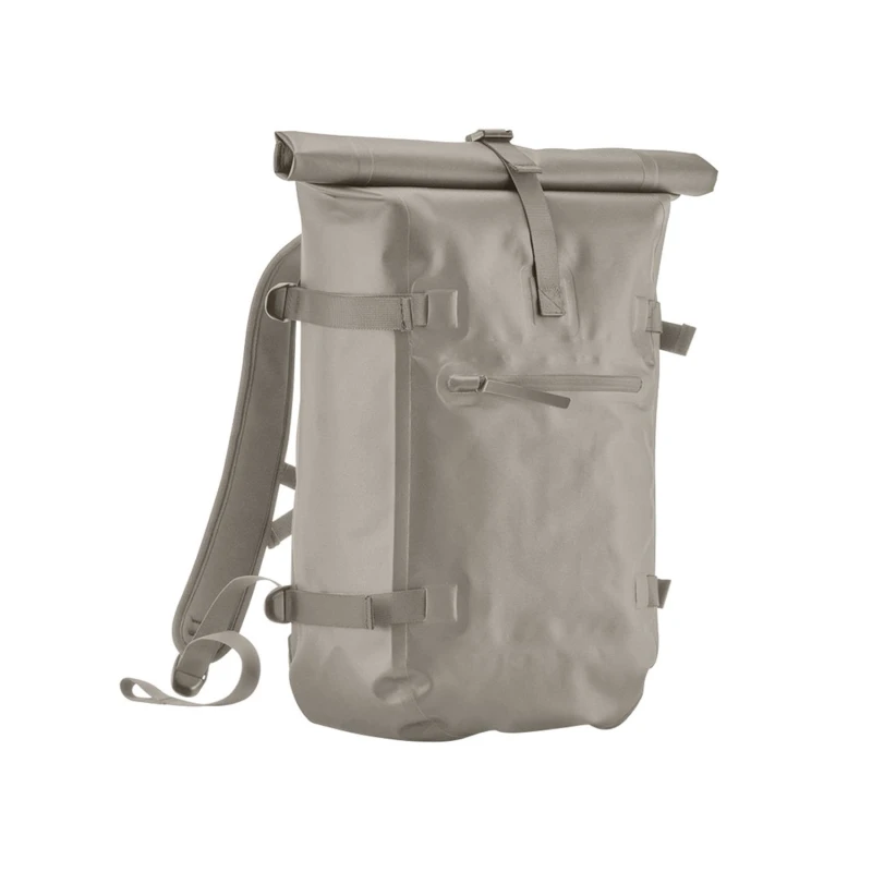 Image of Quadra Mens Tailored Luxe Roll Top Backpack in Natural Natural Male
